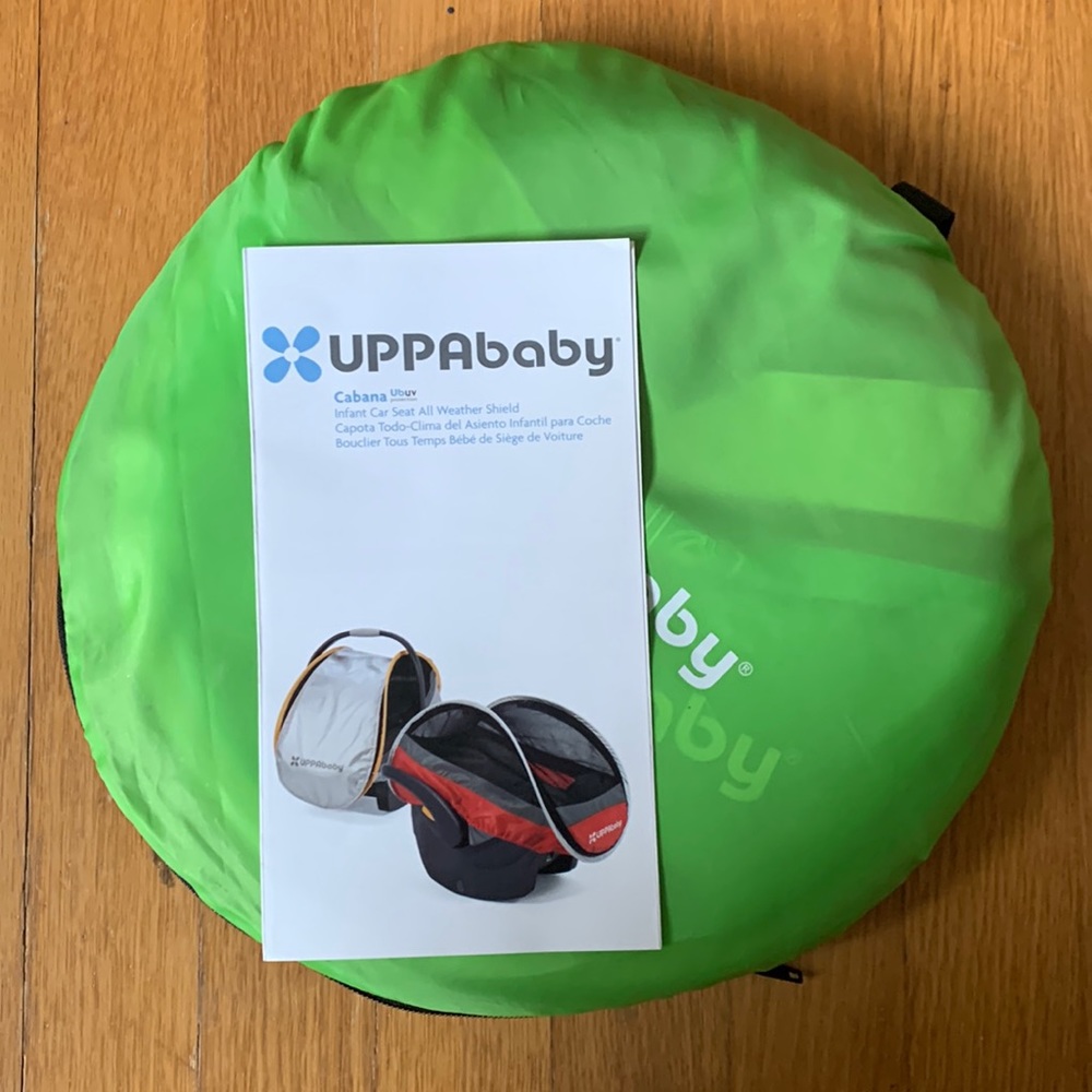 Uppababy Cabana Infant Car Seat All Weather Shield- green/black